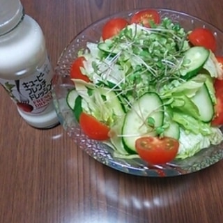 シンプル生野菜サラダ
